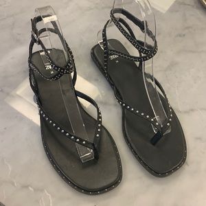 Never worn zara flat sandals